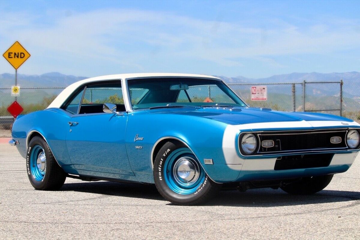1968 Blue Chevrolet Camaro Coupe