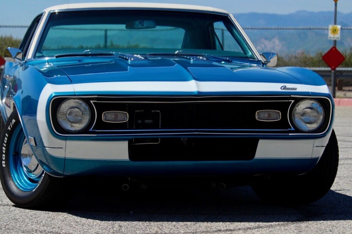 1968 Blue Chevrolet Camaro Coupe