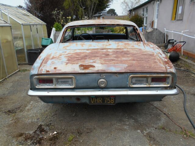 1968 Blue Chevrolet Camaro