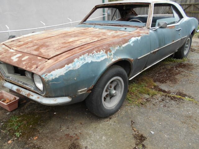 1968 Blue Chevrolet Camaro