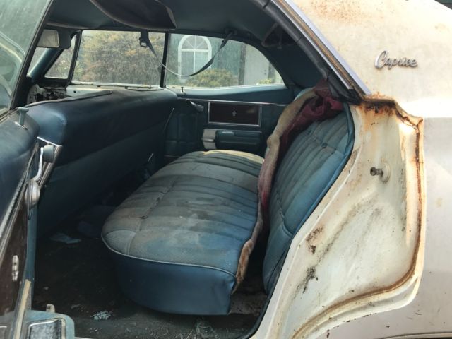 1968 White Chevrolet Impala 4 Door Hardtop