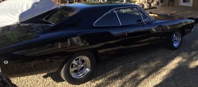 1968 Black Dodge Charger Coupe