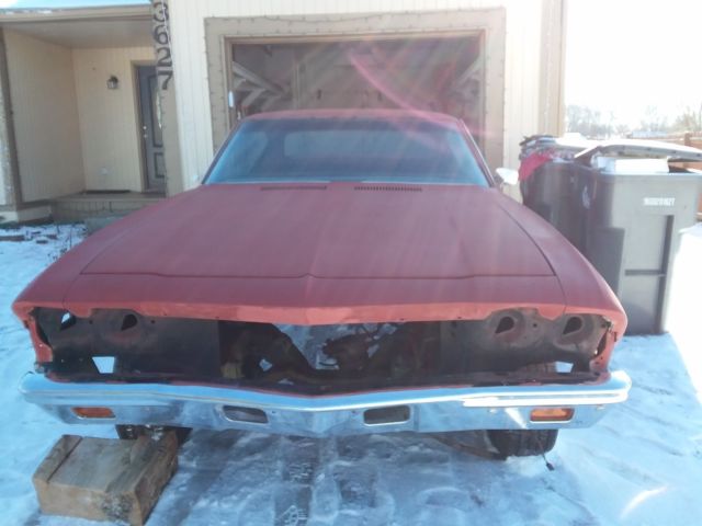 1968 Maroon Chevrolet Chevelle Coupe