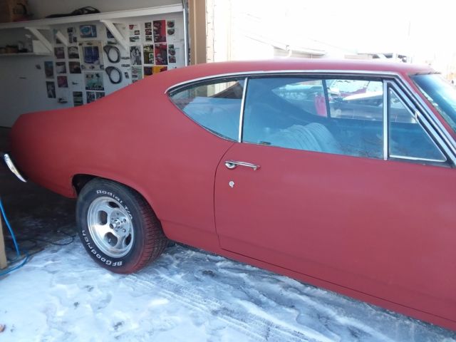 1968 Maroon Chevrolet Chevelle Coupe