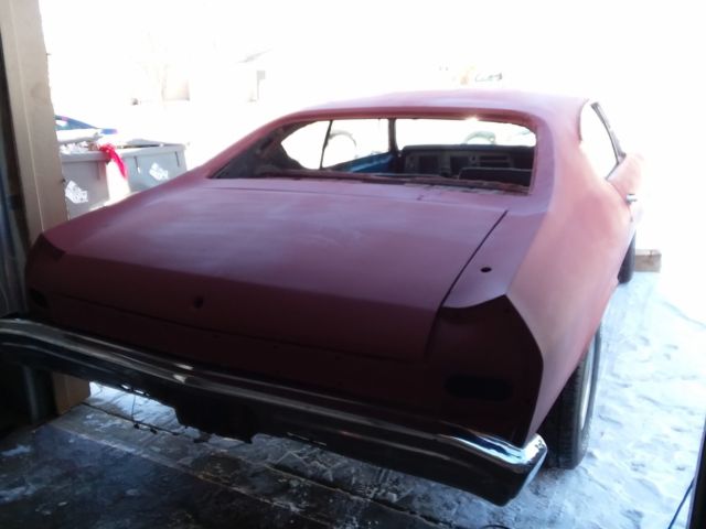 1968 Maroon Chevrolet Chevelle Coupe