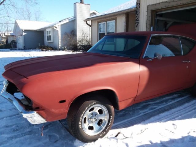 1968 Maroon Chevrolet Chevelle Coupe