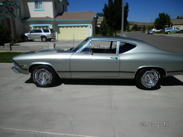 1968 seafrost green Chevrolet Chevelle Coupe