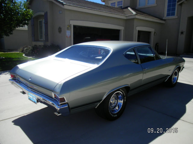 1968 seafrost green Chevrolet Chevelle Coupe