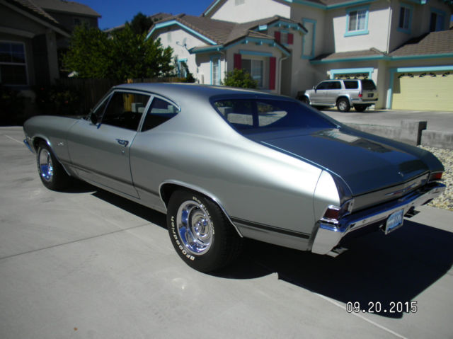 1968 seafrost green Chevrolet Chevelle Coupe