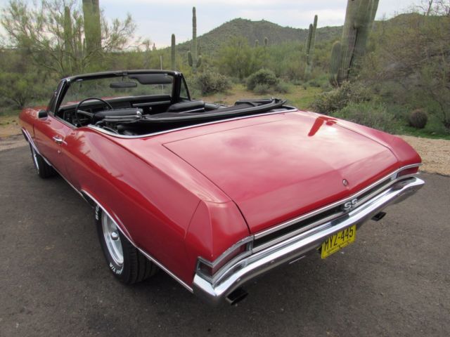 1968 Red Chevrolet Chevelle Convertible