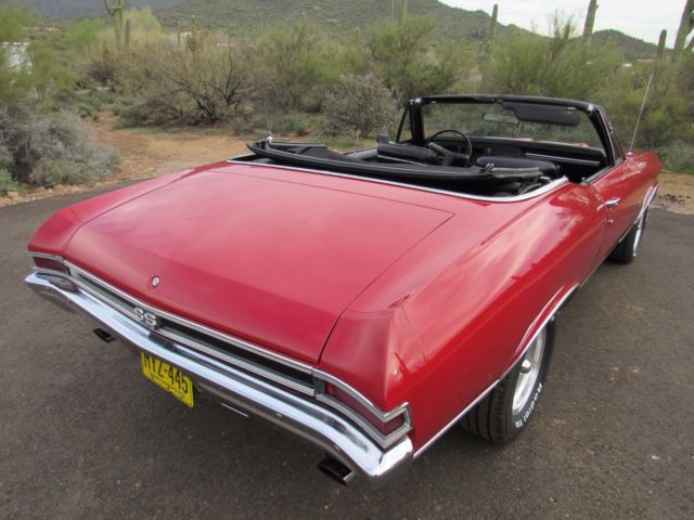 1968 Red Chevrolet Chevelle Convertible