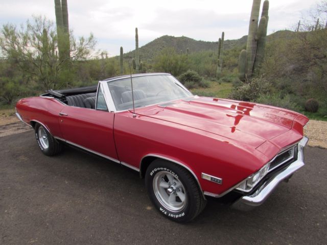 1968 Red Chevrolet Chevelle Convertible
