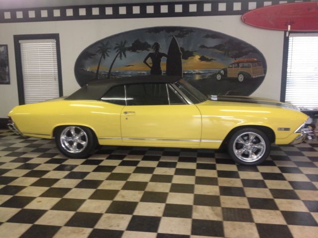 1968 Yellow Chevrolet Chevelle Convertible