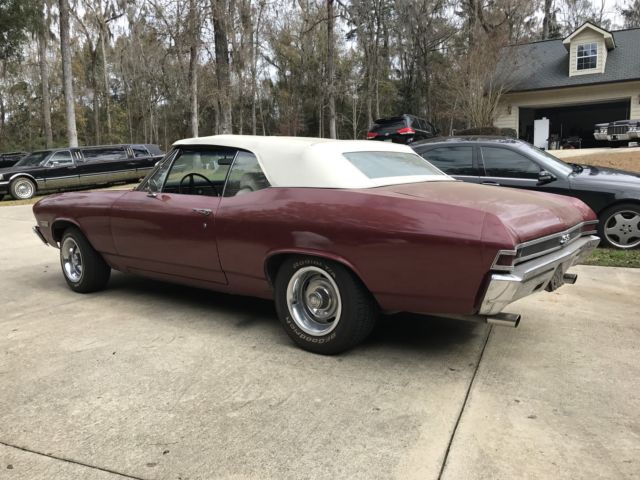 1968 Red Chevrolet Chevelle Convertible