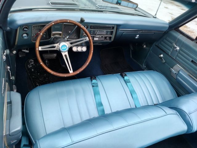 1968 Blue Chevrolet Chevelle Convertible