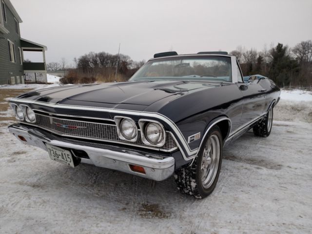 1968 Blue Chevrolet Chevelle Convertible