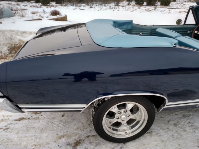 1968 Blue Chevrolet Chevelle Convertible