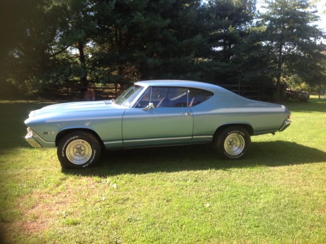 1968 Blue Chevrolet Chevelle Coupe