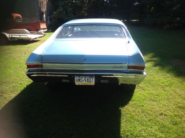 1968 Blue Chevrolet Chevelle Coupe