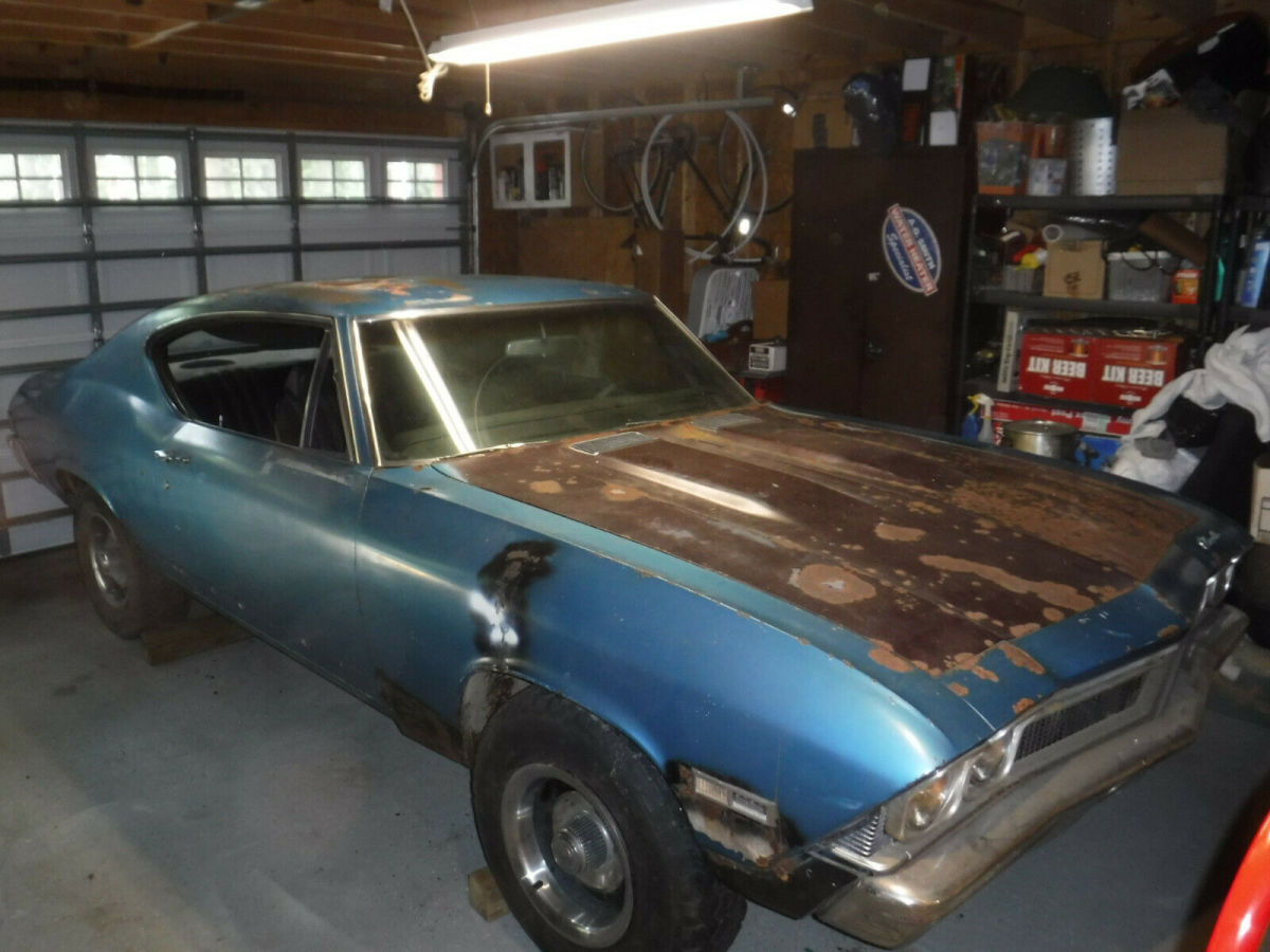 1968 Blue Chevrolet Chevelle Coupe
