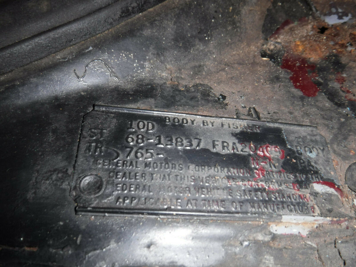 1968 Blue Chevrolet Chevelle Coupe