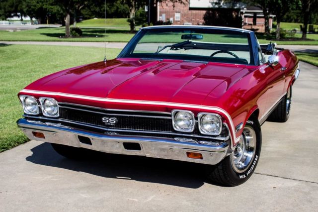 1968 Matador Red Chevrolet Chevelle Convertible