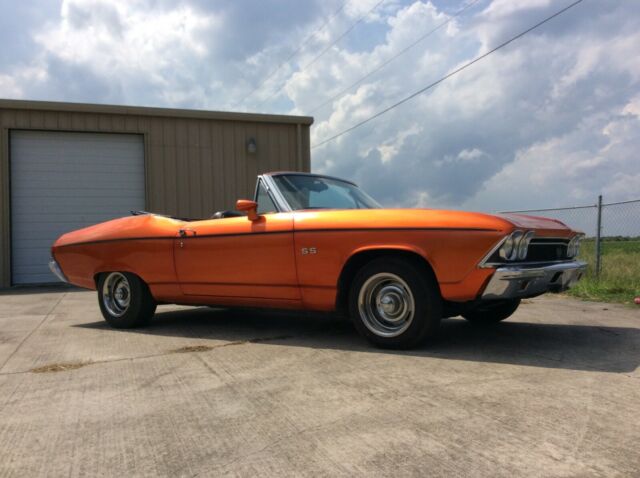 1968 Orange Chevrolet Chevelle Convertible