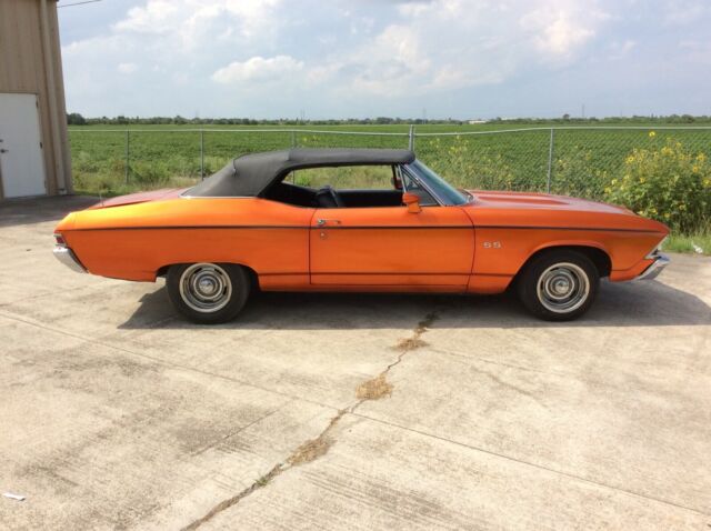1968 Orange Chevrolet Chevelle Convertible