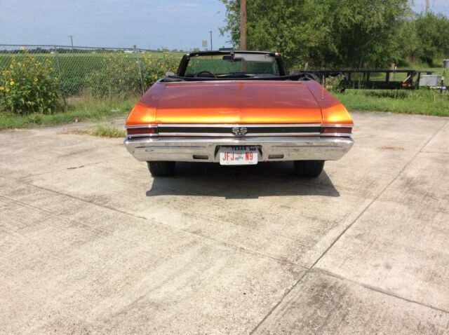 1968 Orange Chevrolet Chevelle Convertible