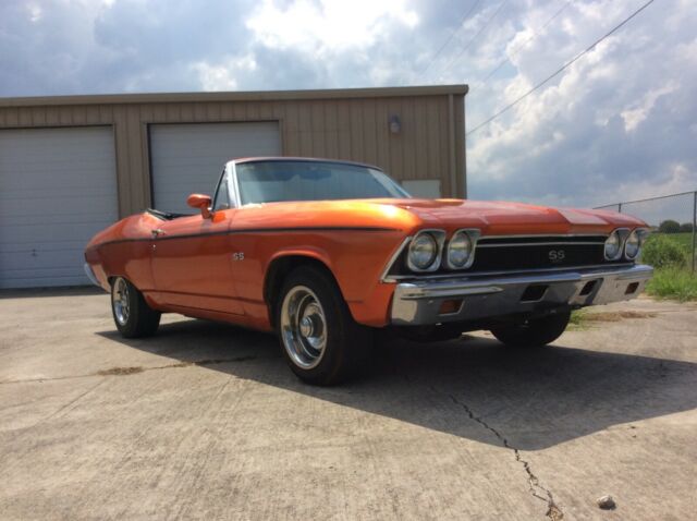 1968 Orange Chevrolet Chevelle Convertible