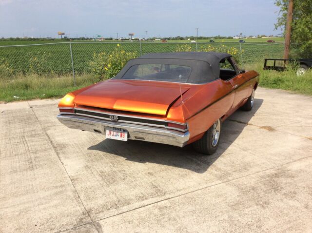 1968 Orange Chevrolet Chevelle Convertible