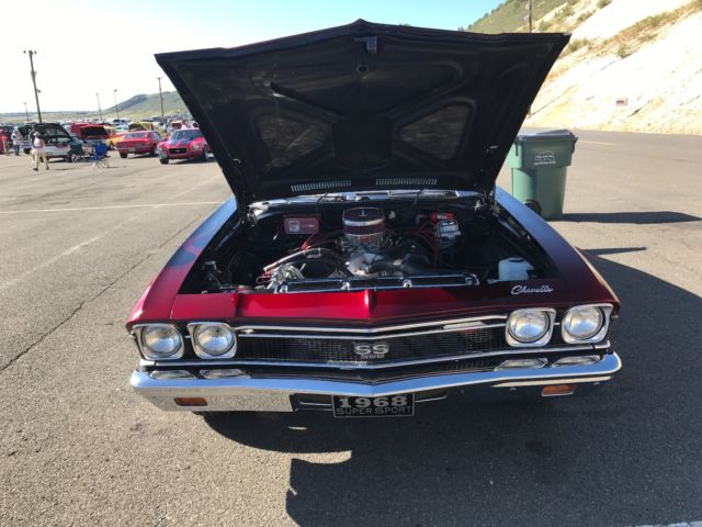 1968 Black pearl/red flames Chevrolet Chevelle Coupe