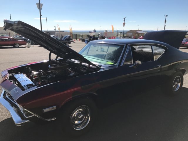 1968 Black pearl/red flames Chevrolet Chevelle Coupe