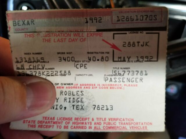 1968 Orange Chevrolet Chevelle Coupe