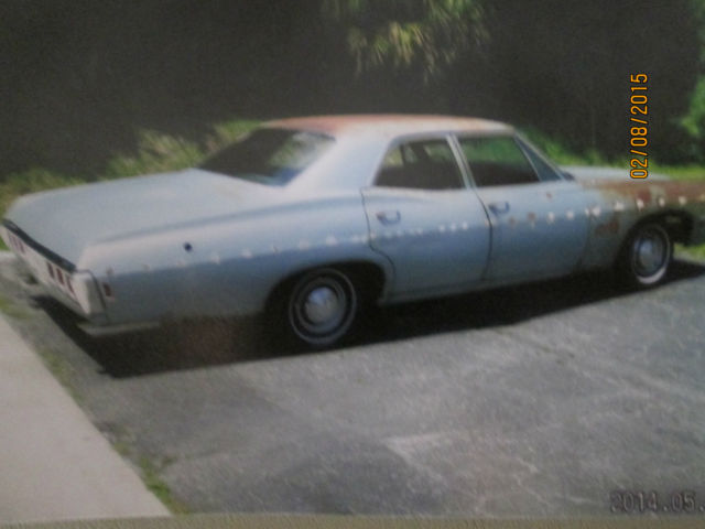1968 Blue Chevrolet Bel Air/150/210 Sedan