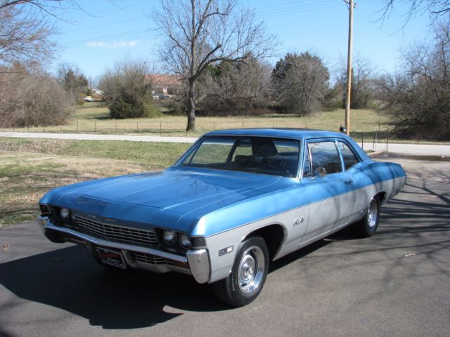 1968 Blue Chevrolet Bel Air/150/210 Sedan