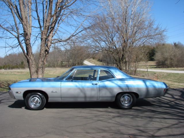 1968 Blue Chevrolet Bel Air/150/210 Sedan