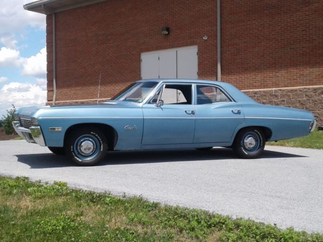 1968 Blue Chevrolet Belair Sedan