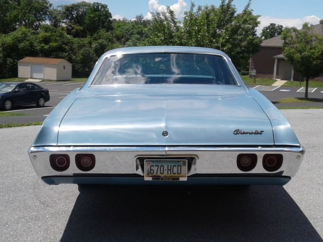 1968 Blue Chevrolet Belair Sedan