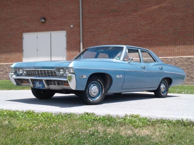 1968 Blue Chevrolet Belair Sedan