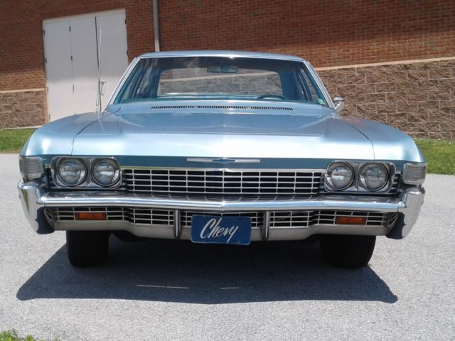 1968 Blue Chevrolet Belair Sedan