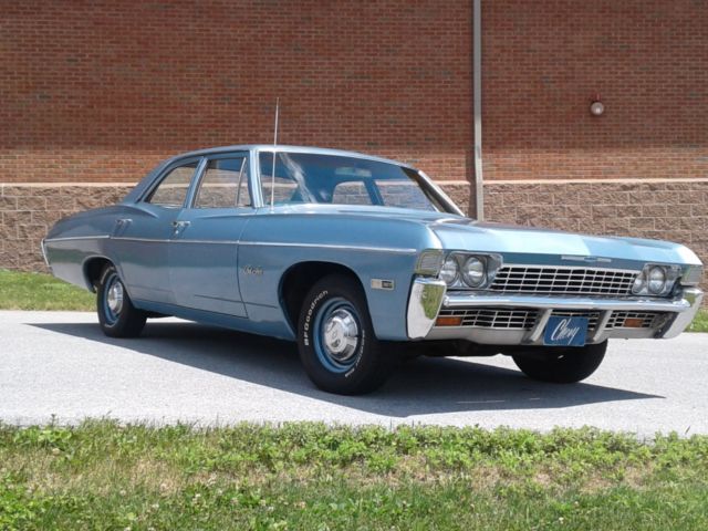 1968 Blue Chevrolet Belair Sedan