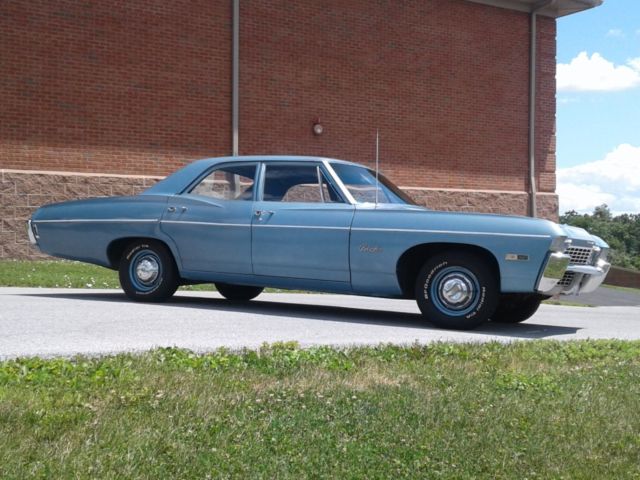 1968 Blue Chevrolet Belair Sedan