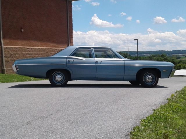1968 Blue Chevrolet Belair Sedan