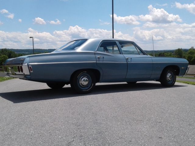 1968 Blue Chevrolet Belair Sedan