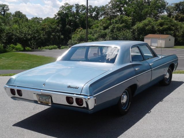 1968 Blue Chevrolet Belair Sedan