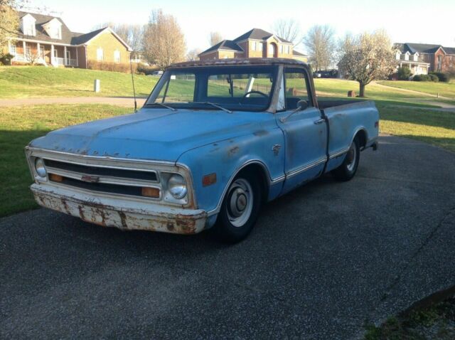 1968 Blue Chevrolet C-10 Short Bed