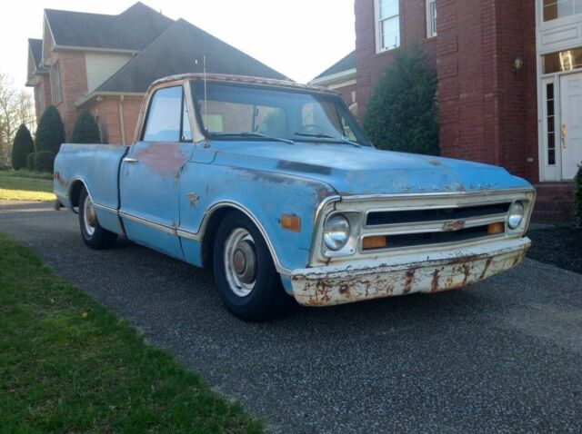 1968 Blue Chevrolet C-10 Short Bed