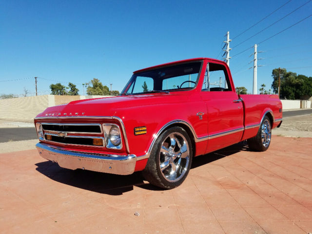 1968 Red Chevrolet C-10 Fleetside Pick Up