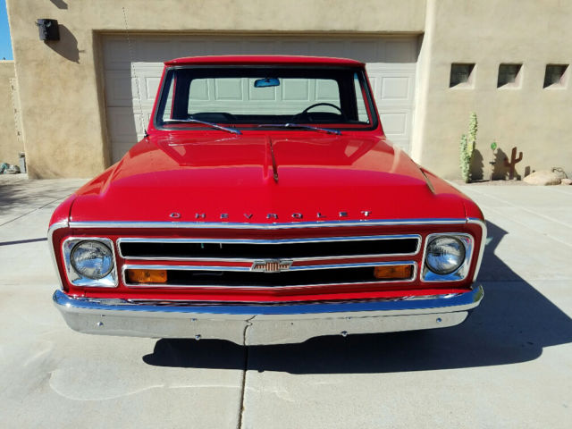 1968 Red Chevrolet C-10 Fleetside Pick Up